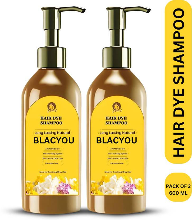 long lasting natural hair dye shampoo Pack of 2