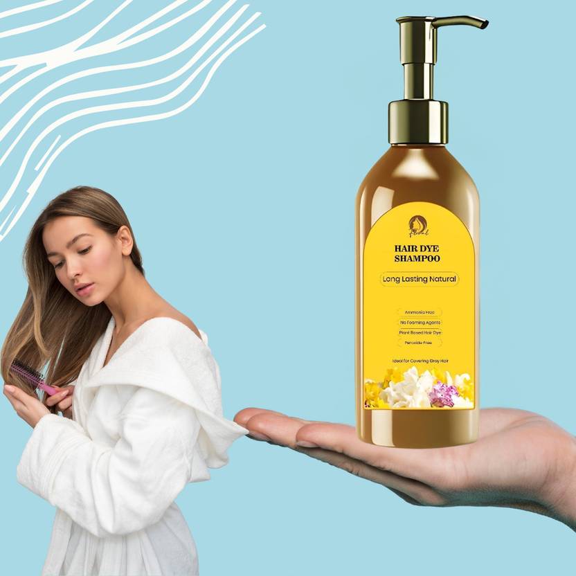 long lasting natural hair dye shampoo Pack of 2