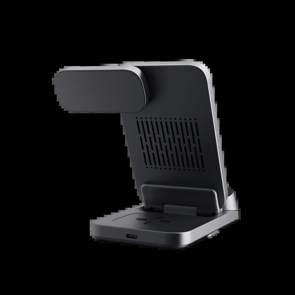 708M - 3 in 1 Magnetic Wireless Charger for Apple with Clock